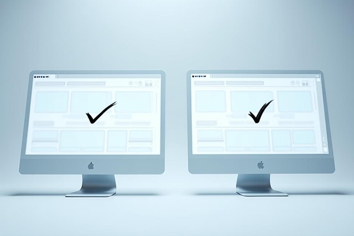 A/B split testing experimental setup